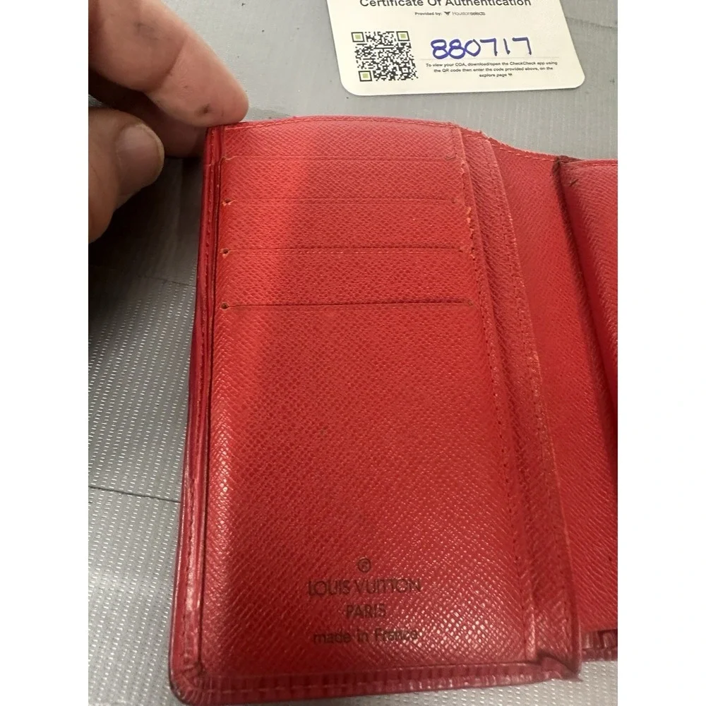 LOUIS VUITTON Epi Agenda Red LV Auth - Picture 12 of 16